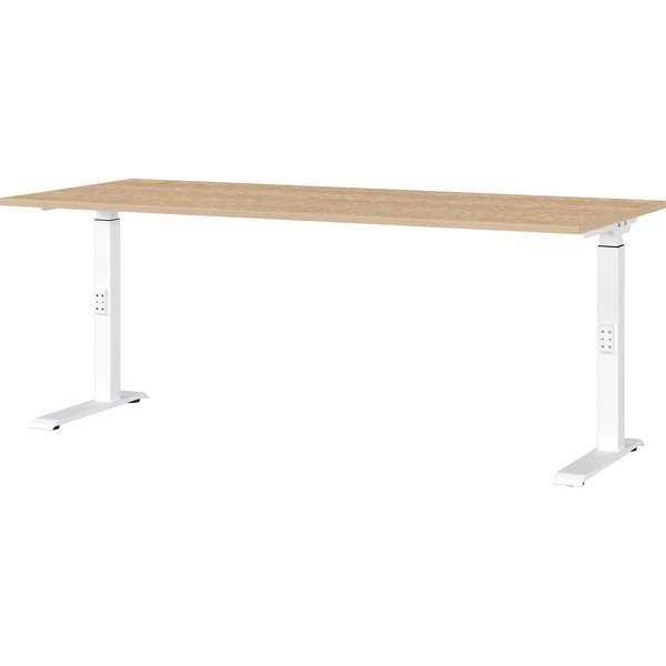 Birou reglabil cu blat cu aspect de lemn de stejar 80x180 cm Downey – Germania