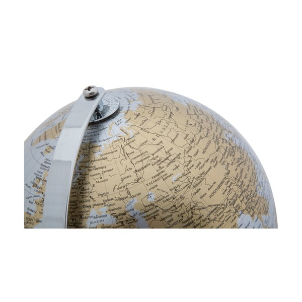 Decorațiune pentru masă Mauro Ferretti Globe, înălțime 28 cm, argintiu-auriu-image-4