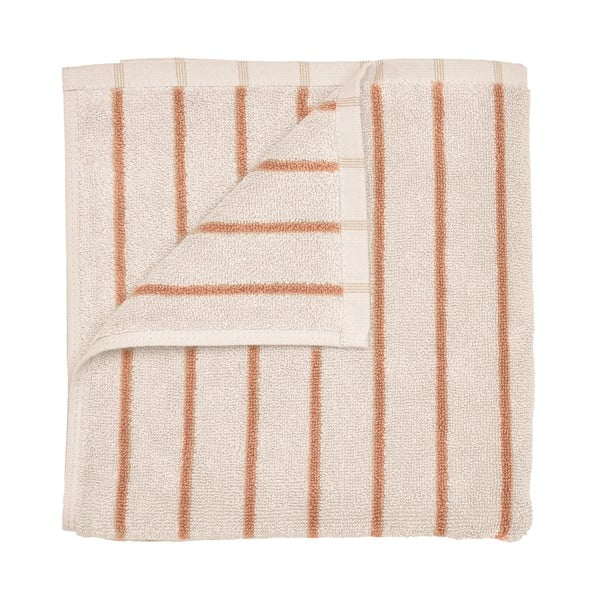 Prosop portocaliu/bej din bumbac organic din frotir 70x140 cm Arto – Blomus