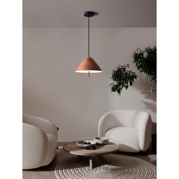 Lustră în culoare naturală LED din metal cu abajur din metal ø 40 cm Oros – Nova Luce-image-3