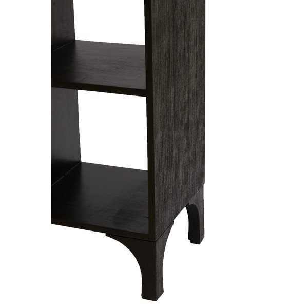 Bibliotecă neagră din lemn  de mango 106x190 cm Rayna – Light & Living-image-4