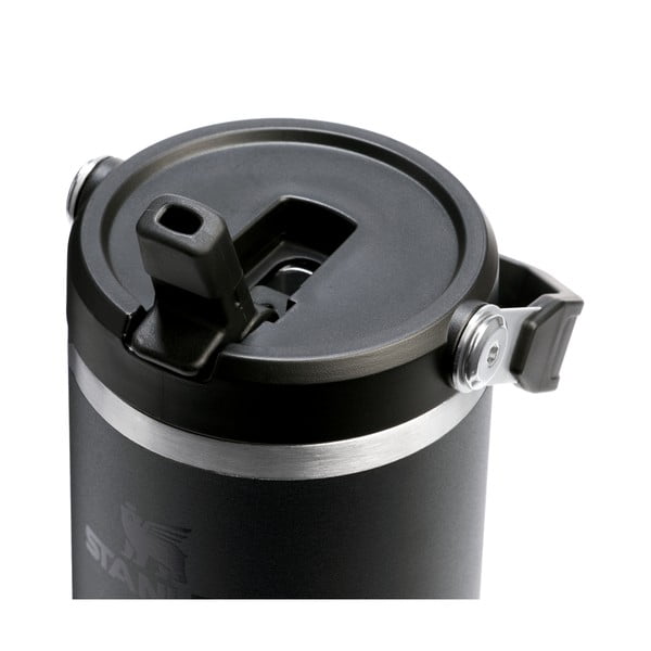 Termos negru din oțel inoxidabil 890 ml IceFlow™ Flip Straw 2.0 Tumbler Black – Stanley-image-2