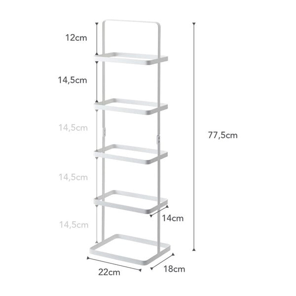 Pantofar alb din metal Tower Shoe Rack – YAMAZAKI-image-4