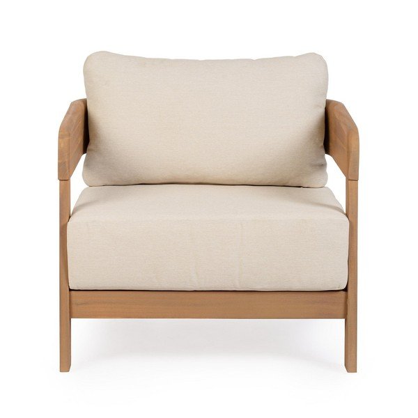 Fotoliu de grădină în culoare naturală din lemn masiv Pablo – Bizzotto-image-2