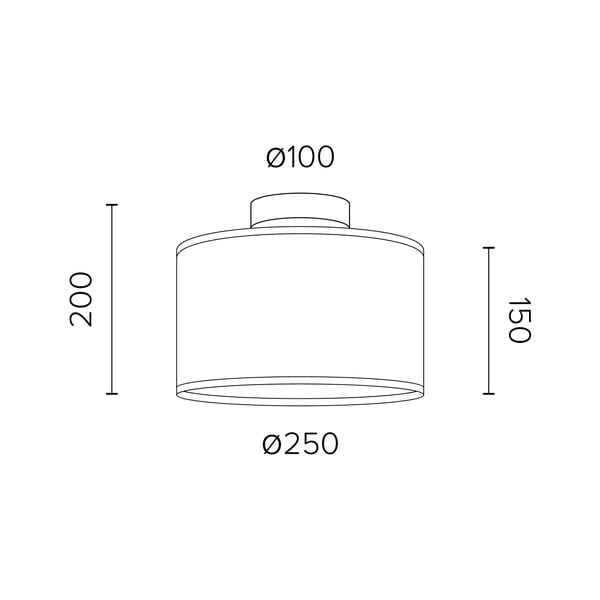 Plafonieră din furnir de stejar Sotto Luce TSURI S, ø 25 cm-image-2