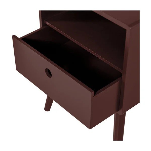Noptieră burgundy din MDF Ozzy – WOOOD-image-3