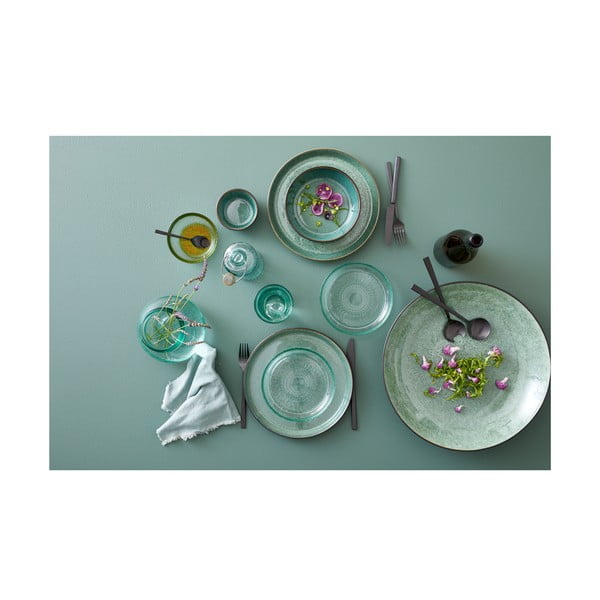 Bol mic verde/negru din gresie Gastro Green/Black – Bitz-image-4