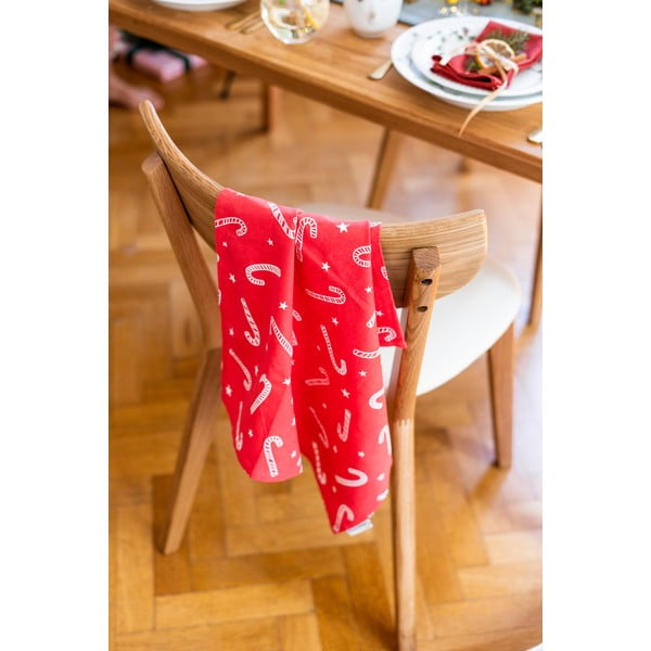 Prosoape de vase 4 buc. din bumbac 50x70 cm  cu model de Crăciun Candy Cane – Catherine Lansfield-image-4