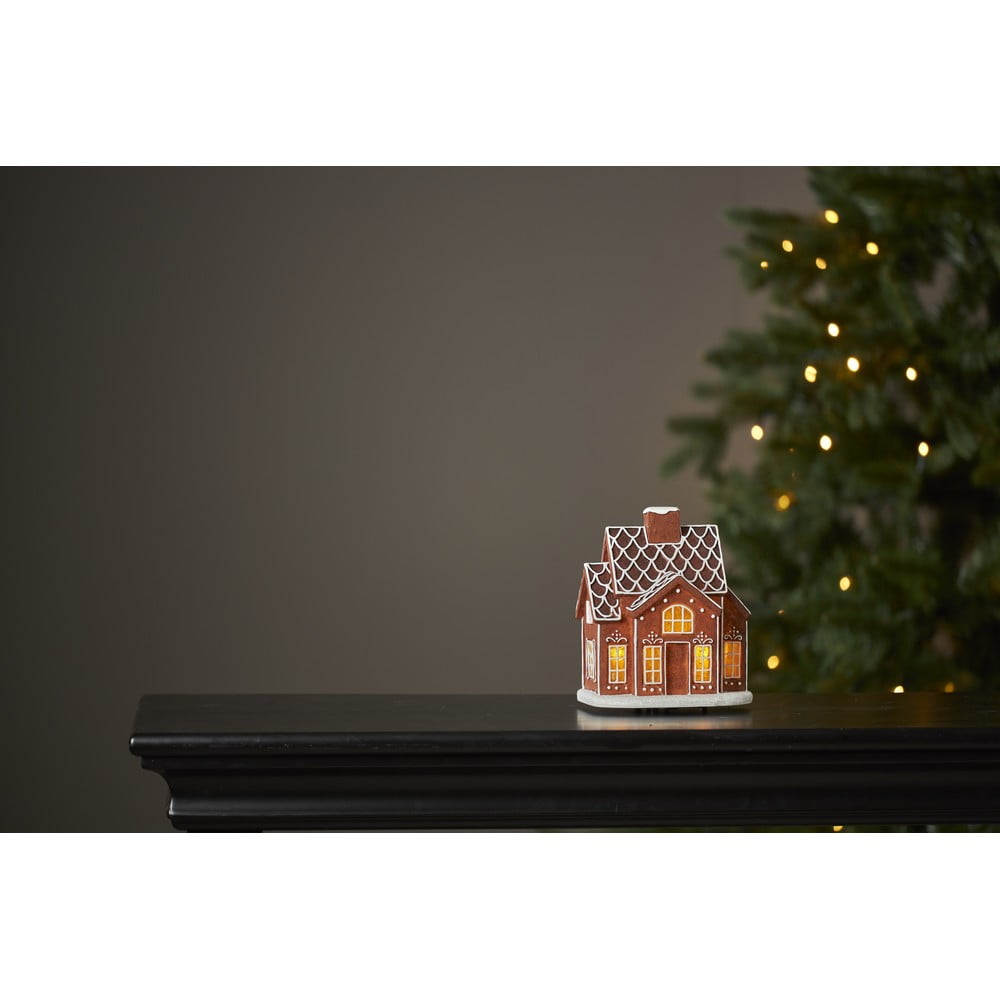 Decorațiune cu LED pentru Crăciun Star Trading Gingerville, înălțime 16 cm