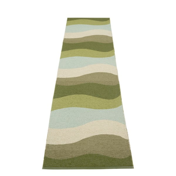 Covor tip traversă pentru interior și exterior verde 70x300 cm Urvi Woods – Pappelina