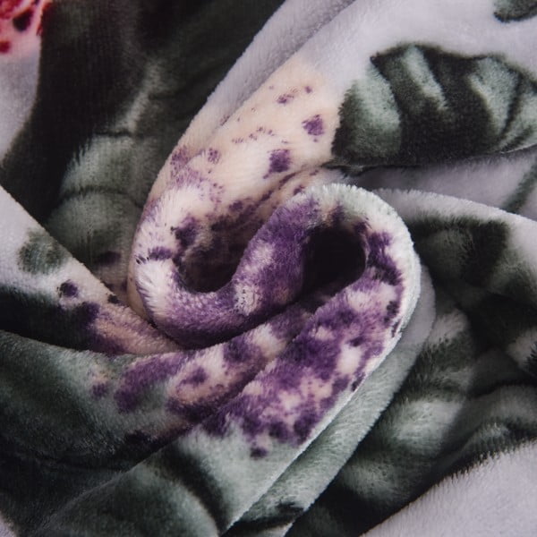 Lenjerie de pat gri deschis din micropluș/cocolino pentru pat de o persoană 140x200 cm Margot – My House-image-1