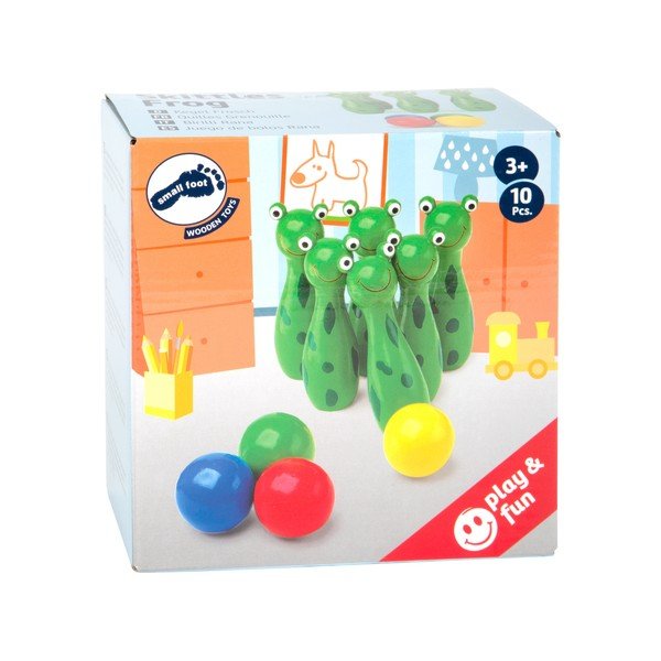 Bowling din lemn pentru copii Legler Frog-image-1