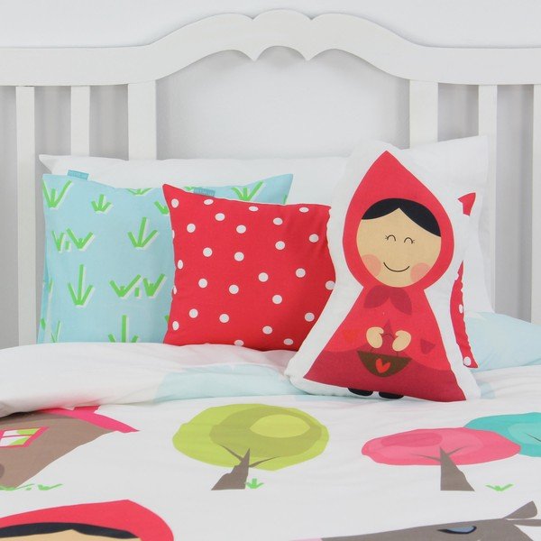 Husă pilotă și pernă din bumbac pentru copii Mr. Fox Grandma, 140 x 200 cm-image-3