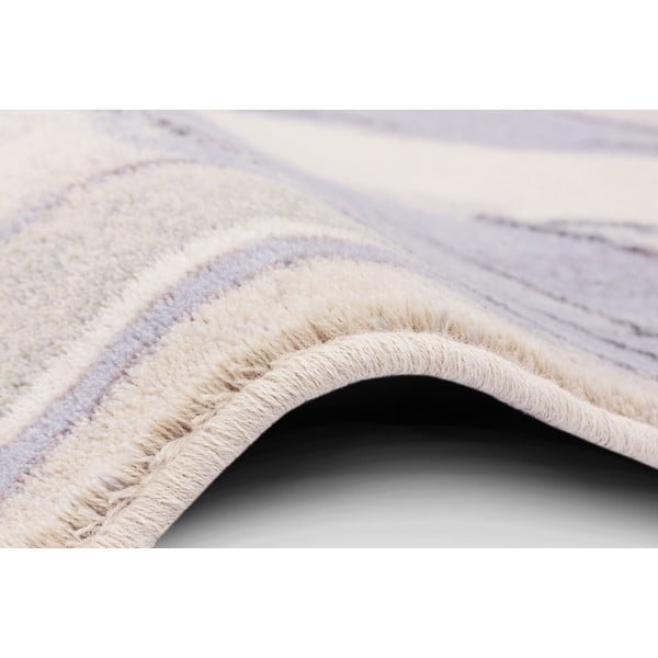 Covor crem din lână 133x180 cm Lilia – Agnella-image-2