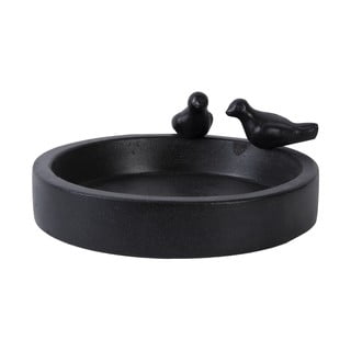 Hrănitor din ceramică pentru păsări Esschert Design Ave, negru
