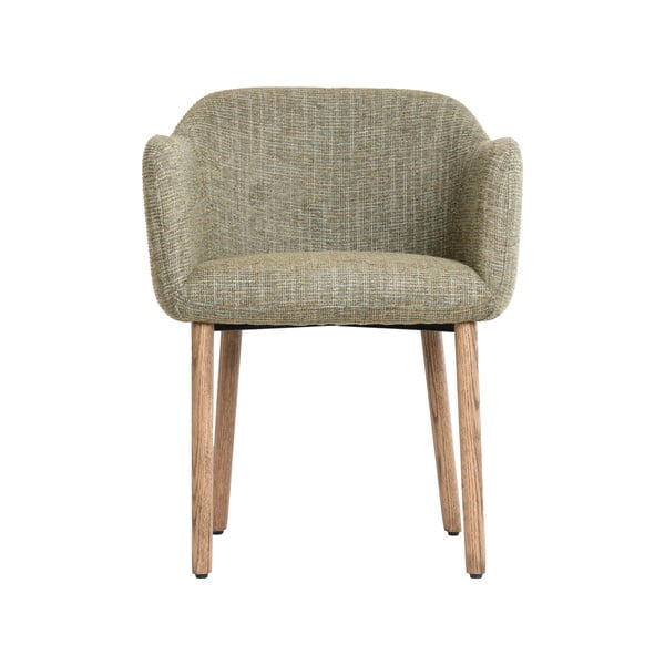 Set de scaune de sufragerie verde deschis cu cotiere 2 buc. tapițat Blaine – Light & Living-image-2