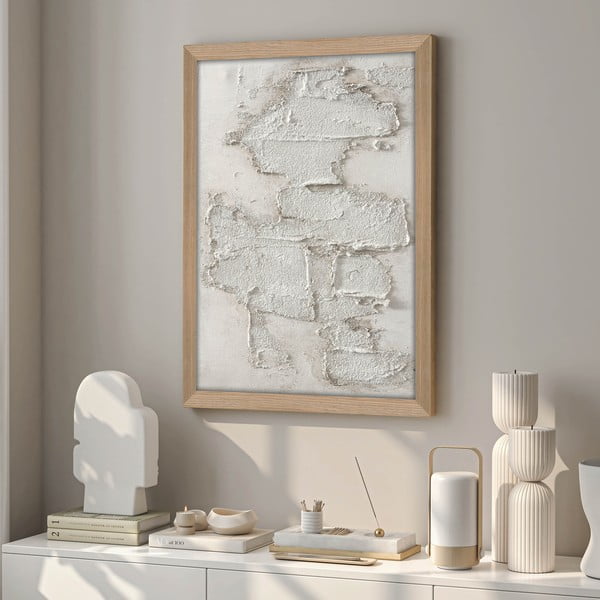 Tablou pictat manual 32,5x42,5 cm White rock – Malerifabrikken-image-1