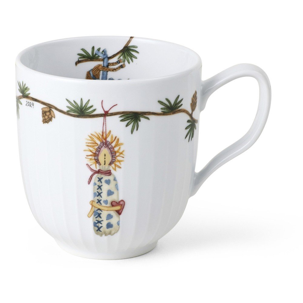 Cană albă din porțelan 330 ml cu model de Crăciun Hammershøi Christmas – Kähler Design
