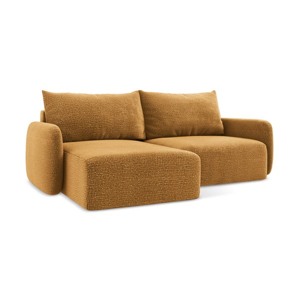 Colțar portocaliu extensibil/cu spațiu de depozitare (cu colț pe partea stângă) Kalena – Makamii-image-2