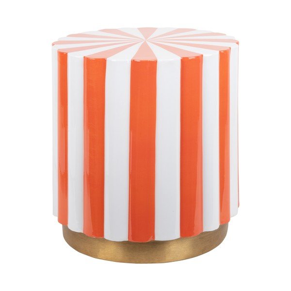 Măsuță auxiliară rotundă din metal ø 40 cm Candy Swirl – Leitmotiv