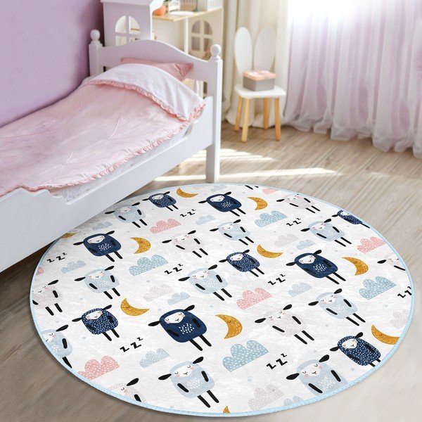 Covor pentru copii alb ø 120 cm Comfort – Mila Home-image-2