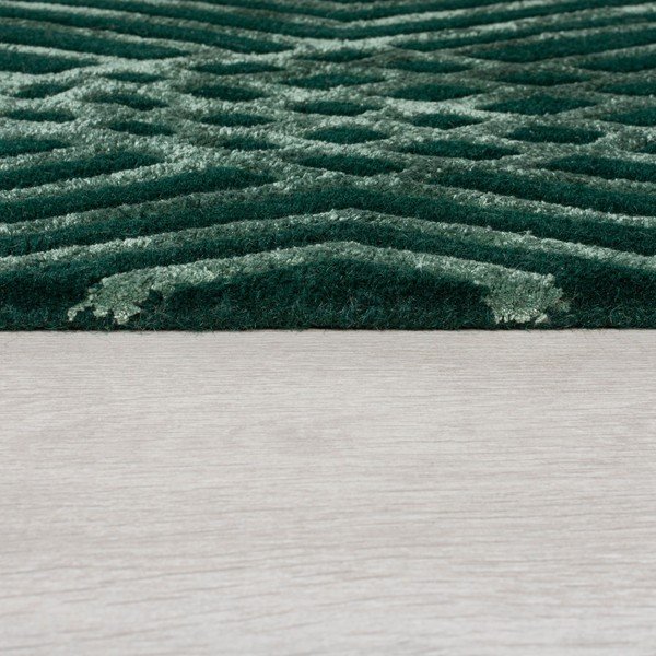 Covor din lână Flair Rugs Diamonds, 160 x 230 cm, verde-image-3