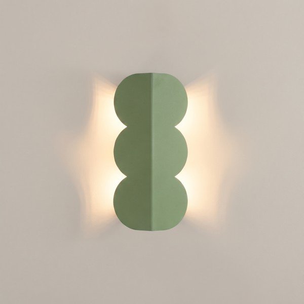 Aplică de perete verde salvie din aluminiu BISCUIT – Thoro-image-3
