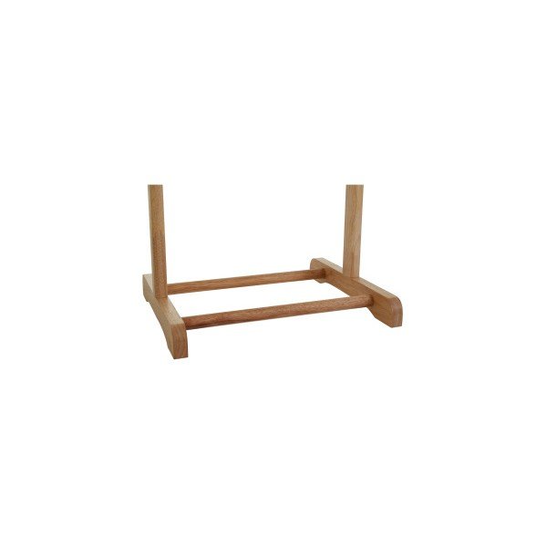 Valet de haine în culoare naturală din lemn masiv de arbore de cauciuc – Premier Housewares-image-4