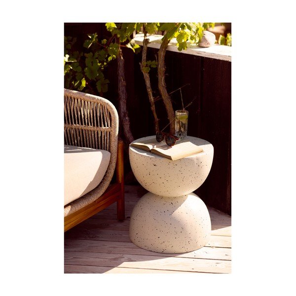 Măsuță de grădină rotundă din ceramică ø 40 cm Bonita – House Nordic-image-1