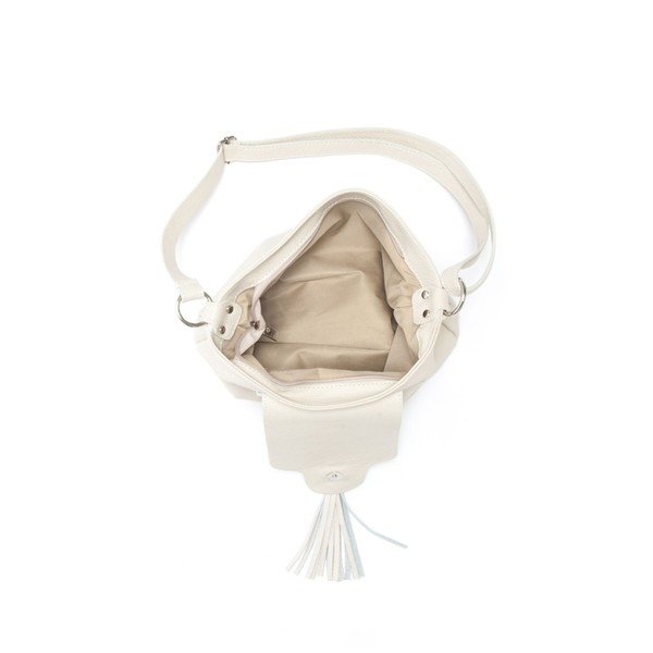 Poșetă din piele Isabella Rhea Laurus, albă -image-1