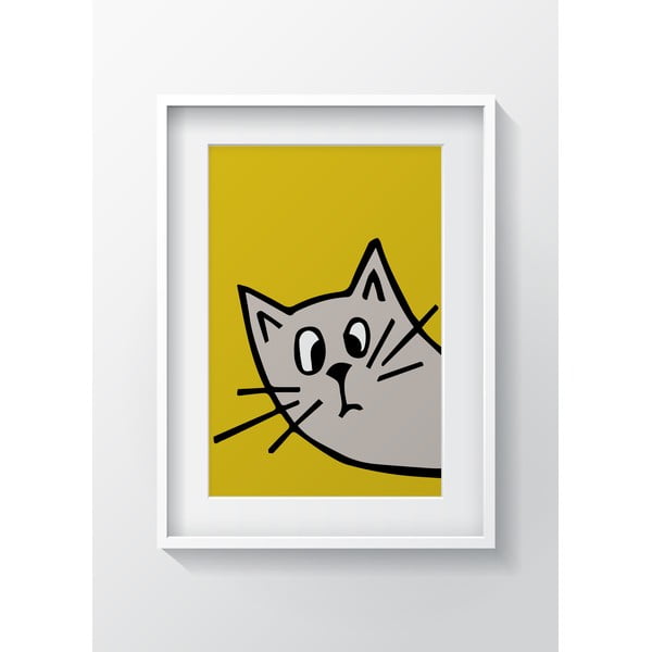 Tablou OYO Kids Orange Cat, 24 x 29 cm