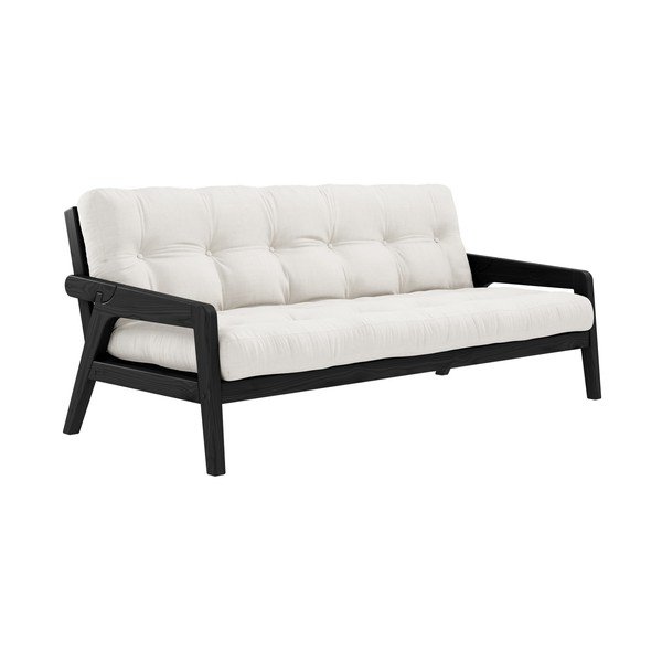 Canapea extensibilă alb/bej 204 cm Grab - Karup Design-image-3
