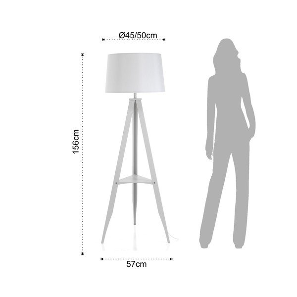 Lampadar Tomasucci Cage, alb-image-3