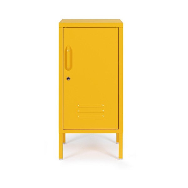 Dulap galben din metal cu încuietoare 35x76x40 cm Cambridge – Yes Everyday