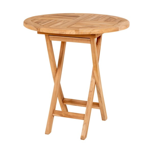 Masă din lemn de tec pentru grădină Bonami Essentials Oviedo, ø 70 cm-image-2