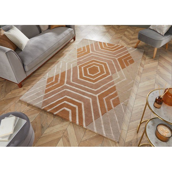 Covor din lână Flair Rugs Harlow, 160 x 230 cm, bej-image-4