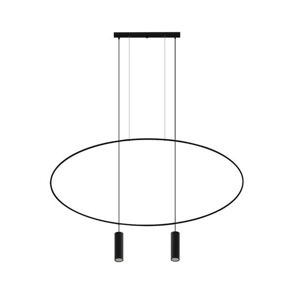 Lustră neagră din metal HOLAR – Thoro