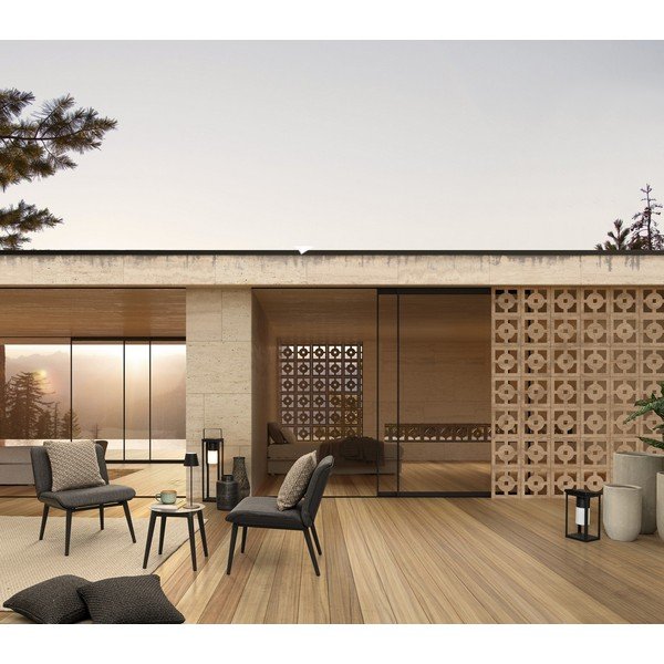 Felinar cu LED negru solar/cu USB (înălțime 38 cm) Solar – Bizzotto-image-2