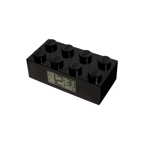 Ceas digital cu alarmă LEGO® Brick, negru-image-4