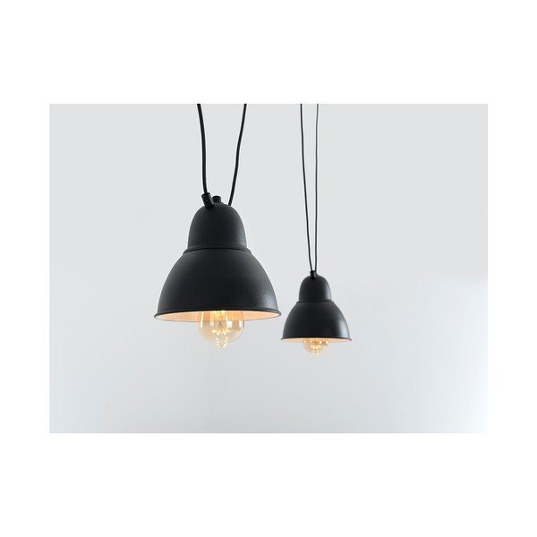 Lustră dublă cu detalii aurii CustomForm Coben, negru-image-2