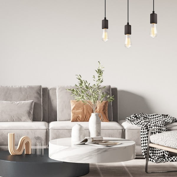 Lustră neagră Leon – LAMKUR-image-1