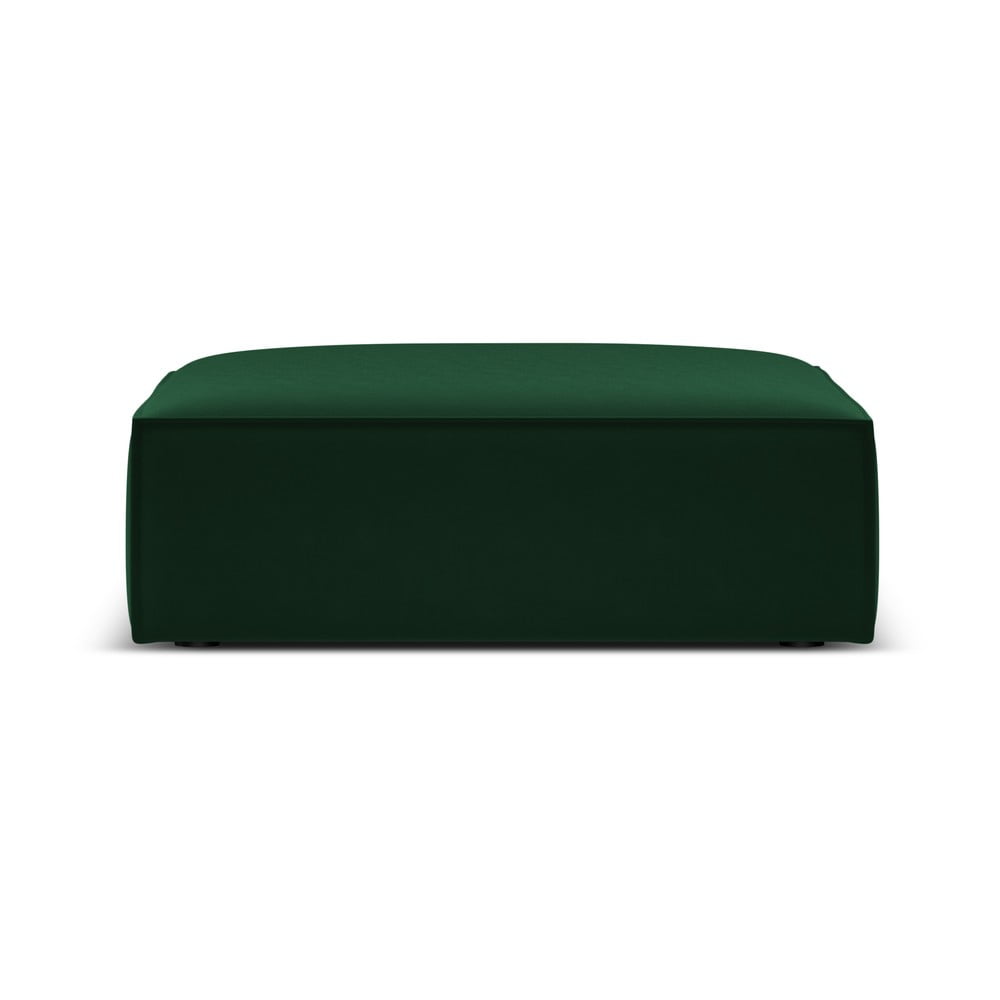 Taburet verde închis cu tapițerie din catifea Vanda – Mazzini Sofas