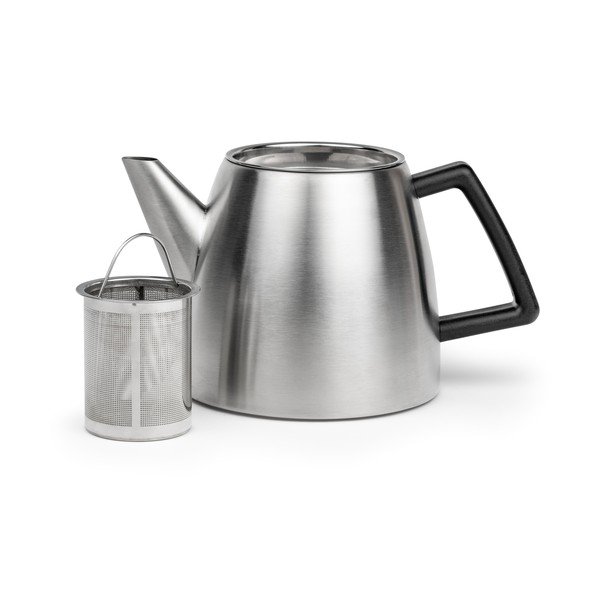 Ceainic argintiu cu filtru din oțel inoxidabil 1,1 l Duet Odense – Bredemeijer-image-1