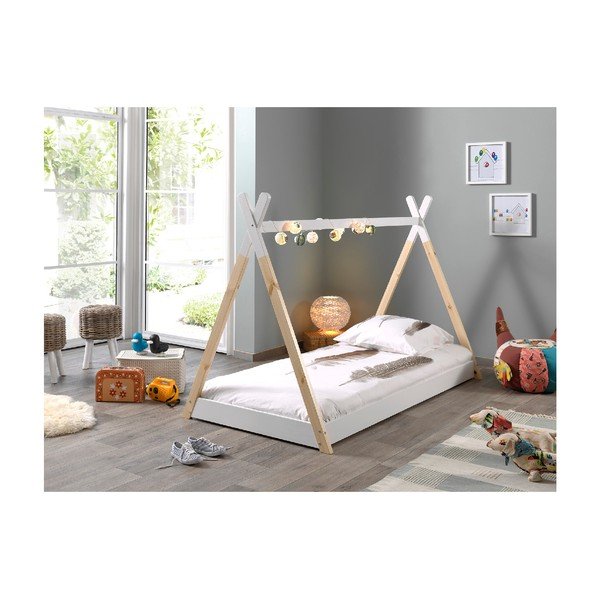 Pătuț pentru copil Vipack Tipi, 90 x 200 cm, alb-image-2