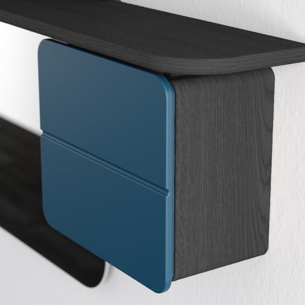 Set pentru hol în culoarea petrolului/negru cu aspect de lemn de stejar One More Look – UMAGE-image-3