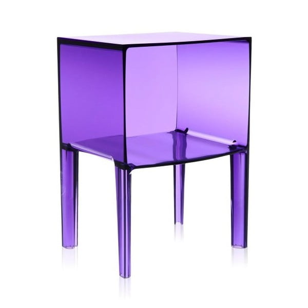 Noptieră transparentă Kartell Ghost Buster, violet