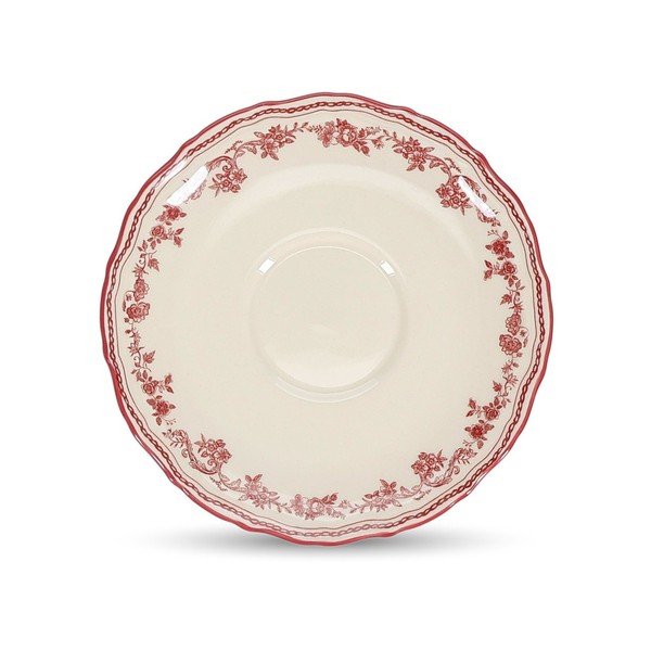 Farfurioară burgundy/fildeș ø 15,5 cm Cyril – S|P Collection