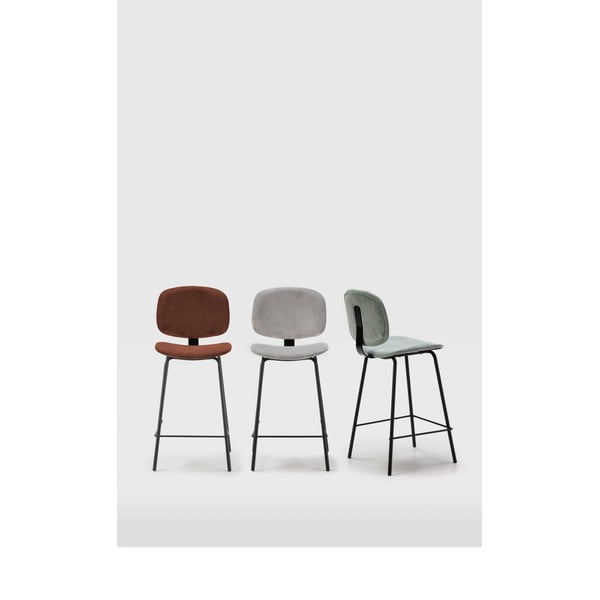 Scaune de bar burgundy 2 buc. (înălțime șezut 64 cm) Arus – Marckeric-image-1