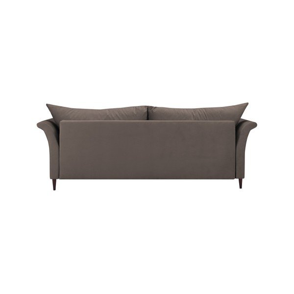Canapea extensibilă cu 3 locuri și spațiu pentru depozitare Mazzini Sofas Peony, maro deschis-image-4