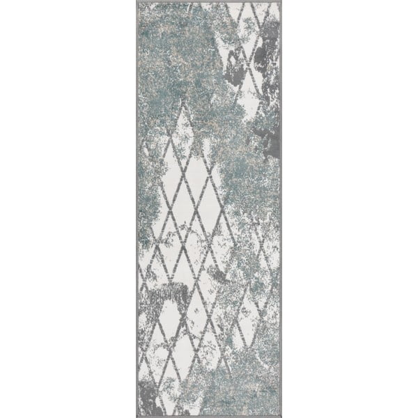 Covor tip traversă albastru prăfuit 70x200 cm Sensi Gepi – FD